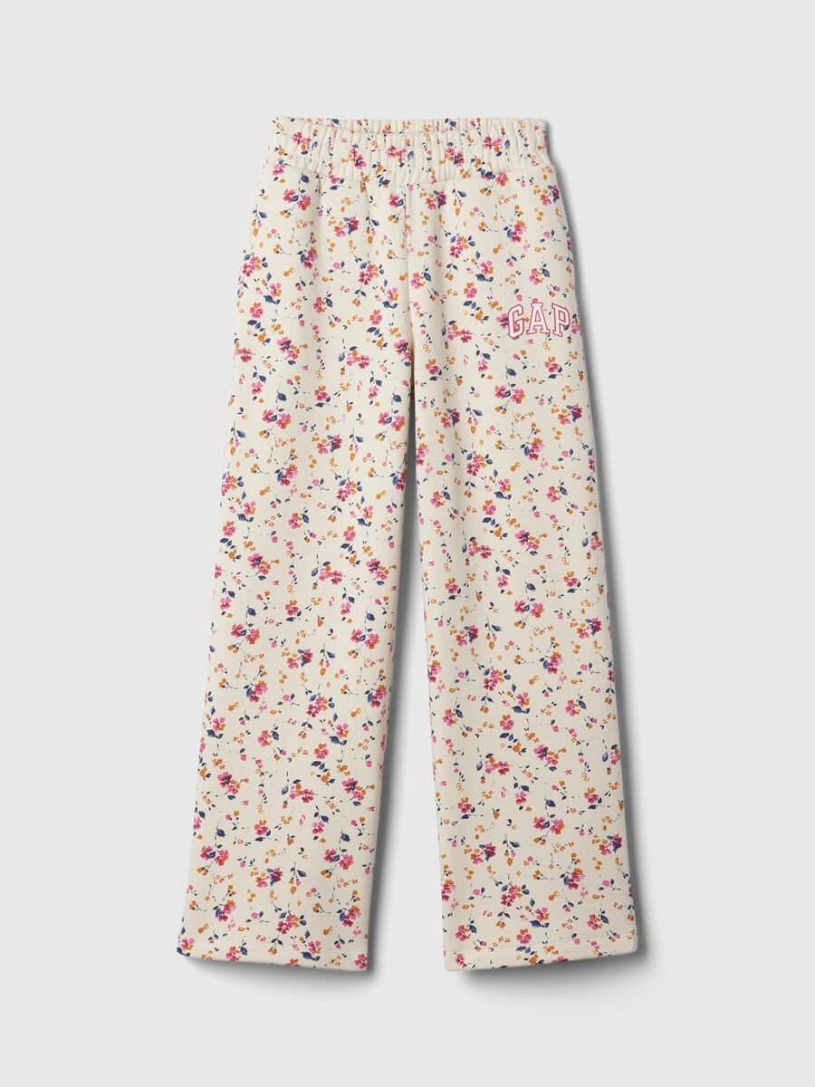 Wide-leg joggers with logo embroidery_4