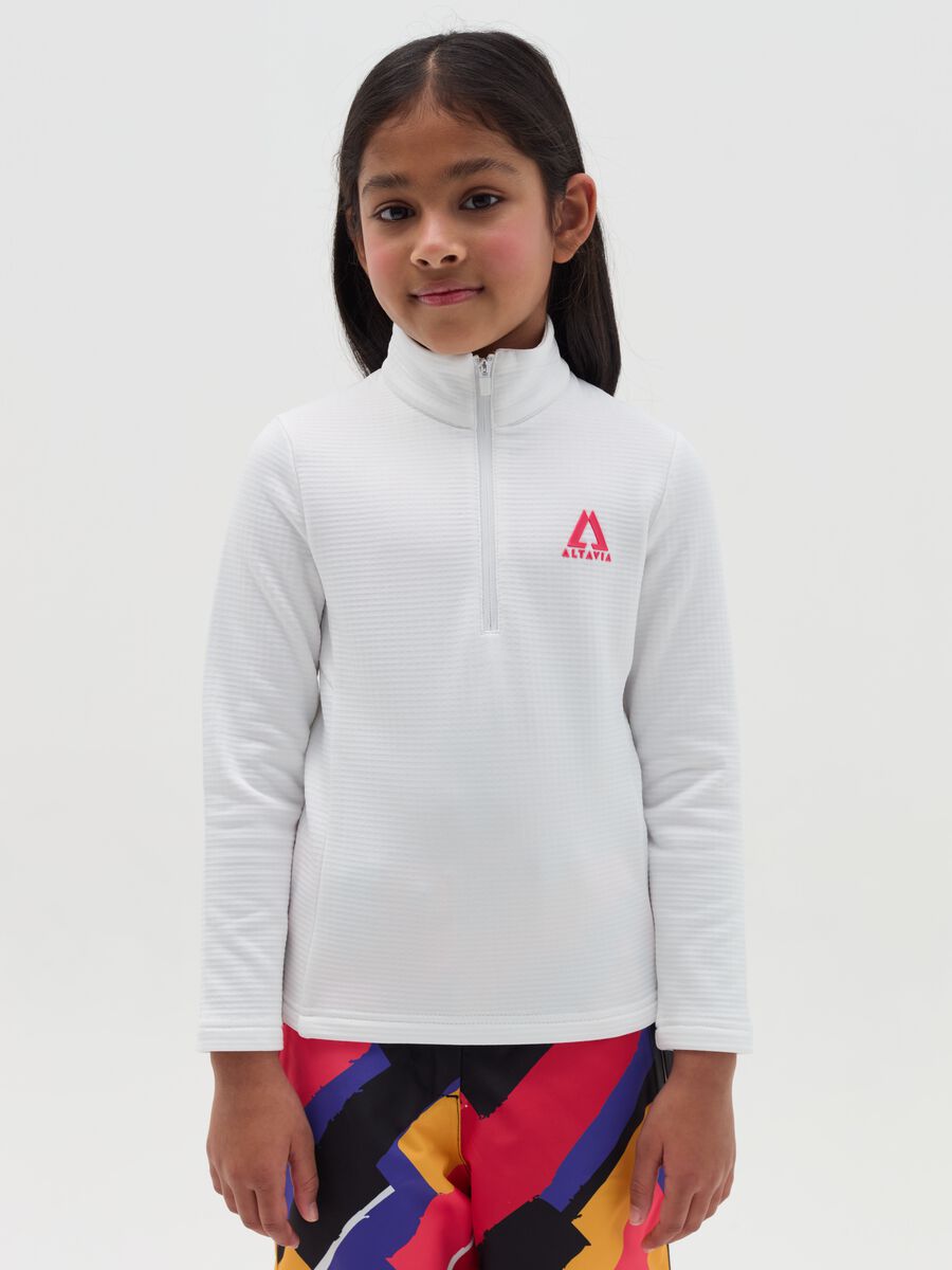 Waffle pile half-zip ALTAVIA WITH DEBORAH COMPAGNONI_0