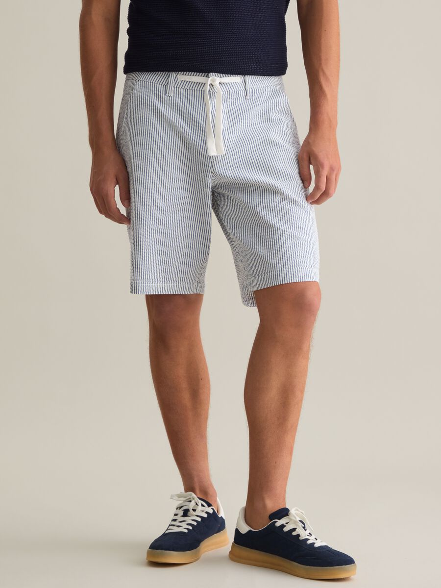 Men's Multicolor Stretch Cotton Regular Fit Shorts_1