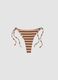 Multicolour striped stretch bikini bottoms_5