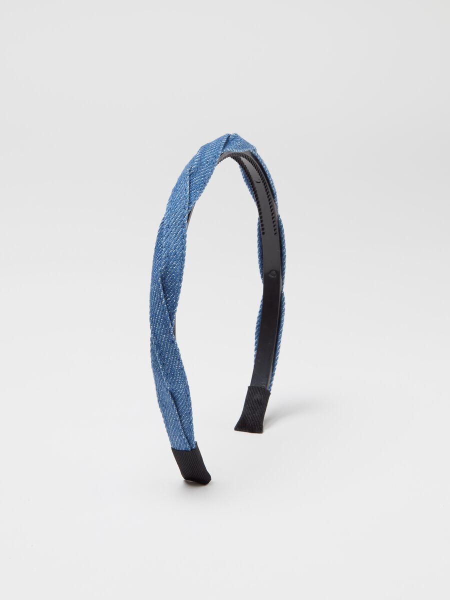 Alice band in braided denim_2