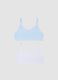 Multicoloured Stretch Cotton Girl's Bra Twinpack_0