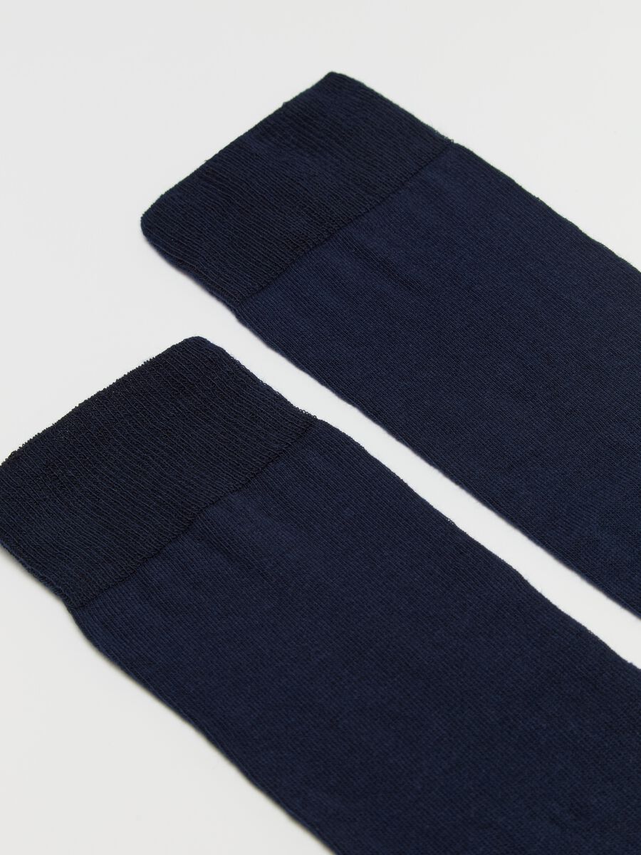 Three-pair pack long socks in organic cotton_1