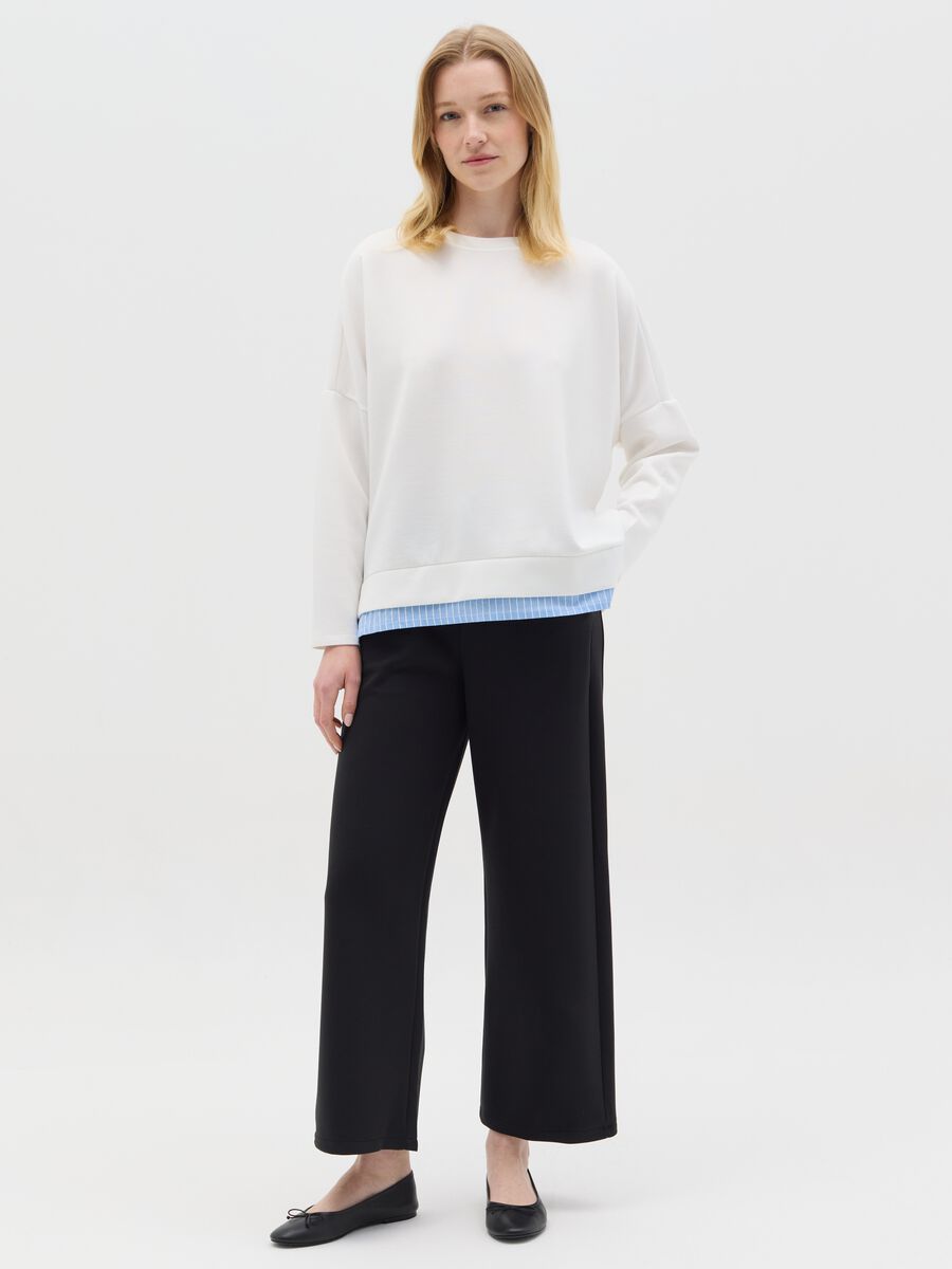 White top with layered-effect hem_1