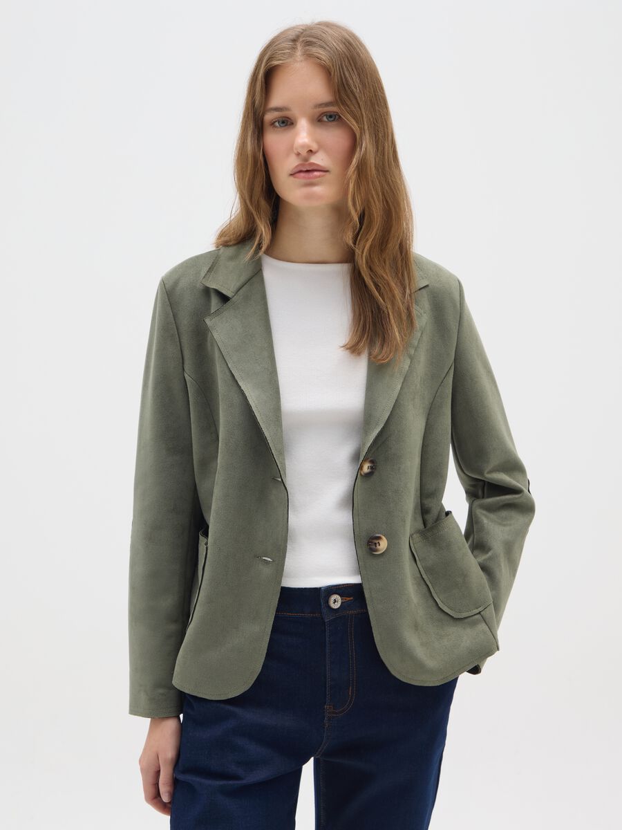 Green jacket regular fit_0