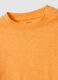 Orange crew neck pure cotton oversized fit kids t-shirt_3