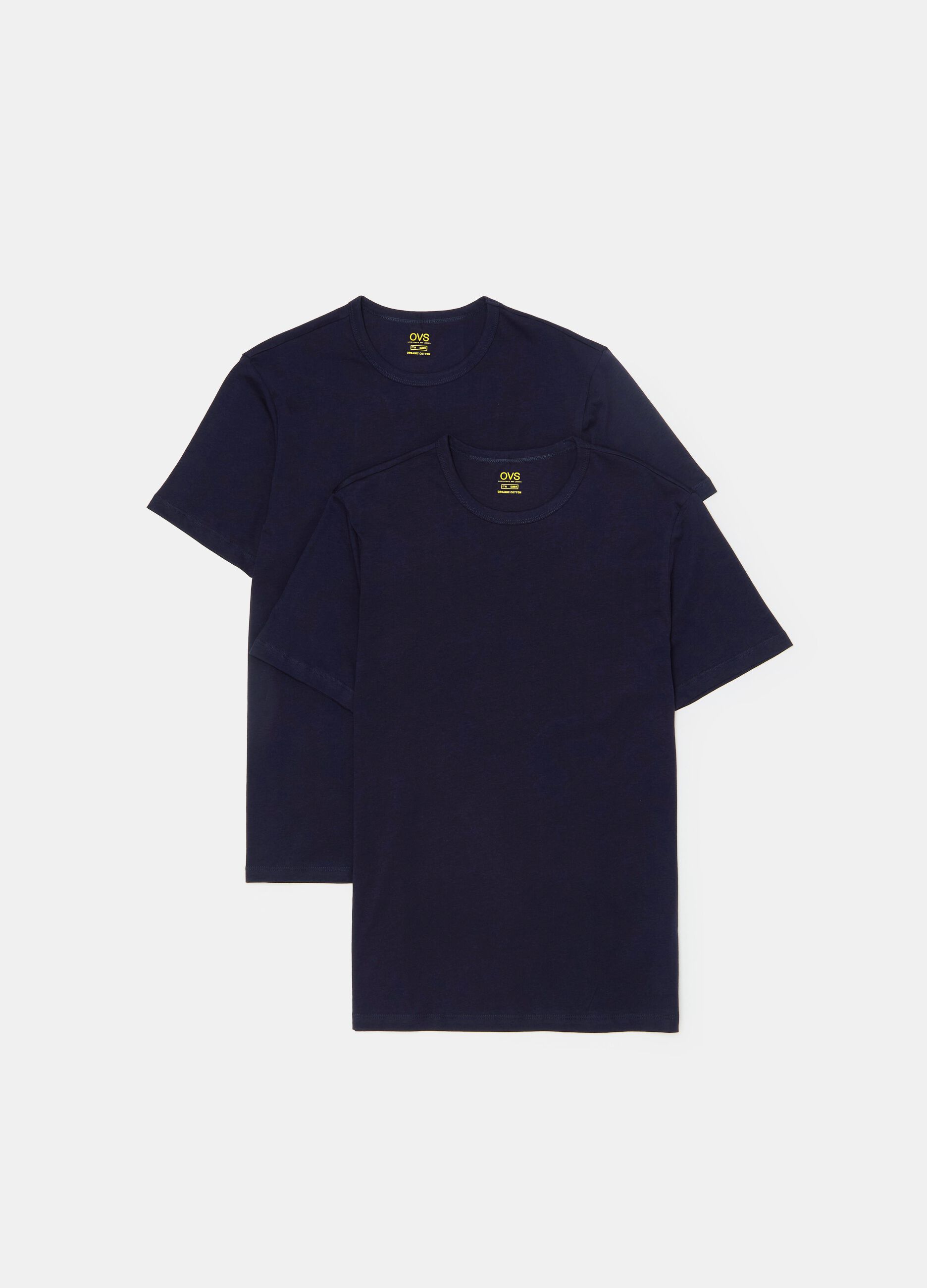 Bipack t-shirt intime girocollo in jersey