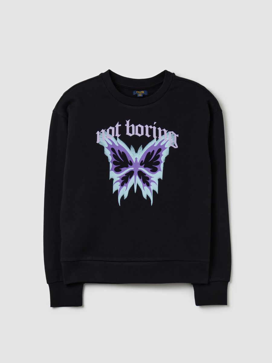 Sweatshirt in cotton with print_3