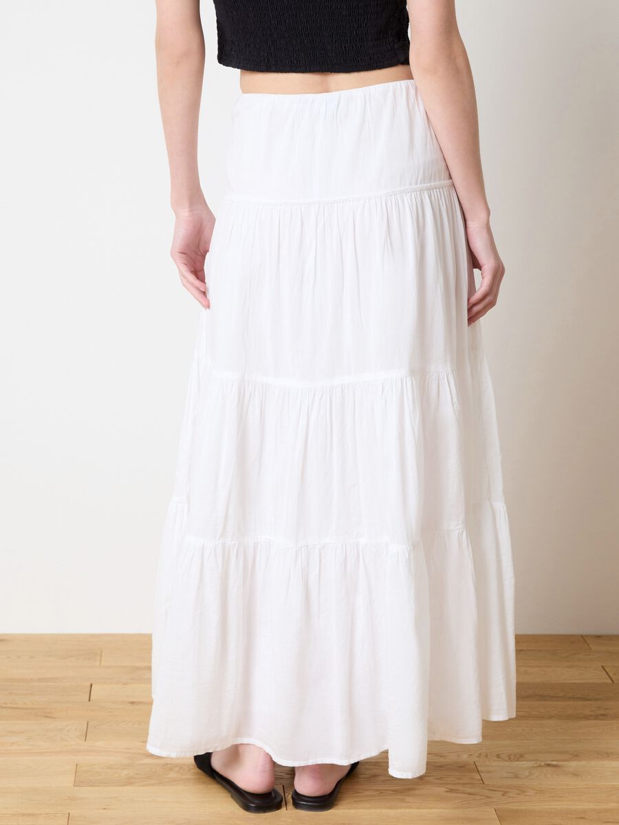 Long white tiered skirt_3