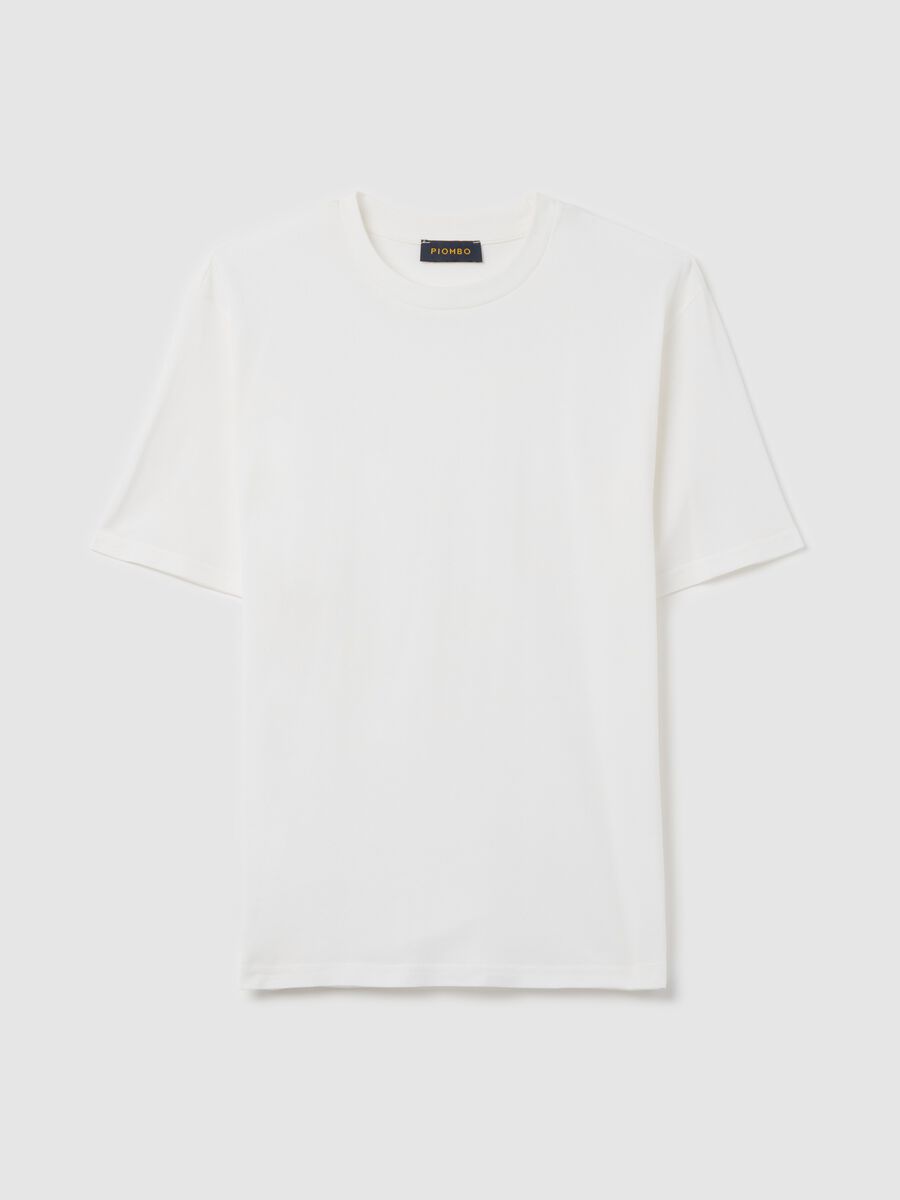 Solid colour cotton T-shirt_4