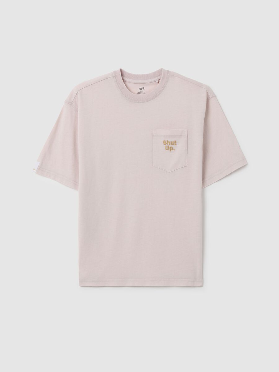 Boy's pure cotton pink regular fit t-shirt with a pocket_3