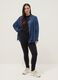 Leggings skinny fit neri in cotone elasticizzato_0