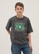 Grey pure cotton oversized fit Boston Celtics kids' t-shirt_0