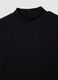 Black fleece sweatshirt regular fit_1