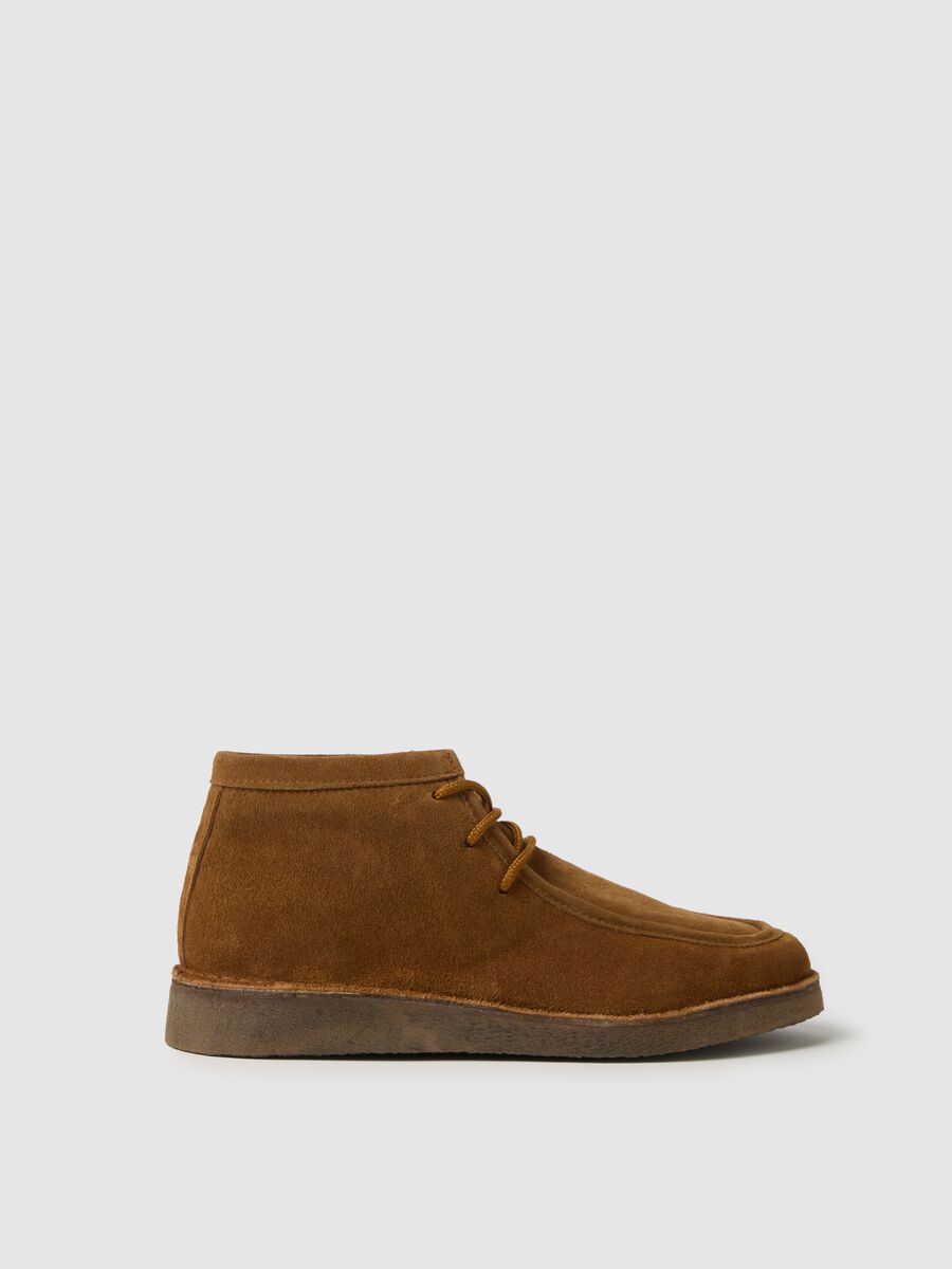 Stivaletti marrone chiaro in vera pelle_0