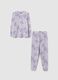 Purple fleece pyjamas with hearts_0