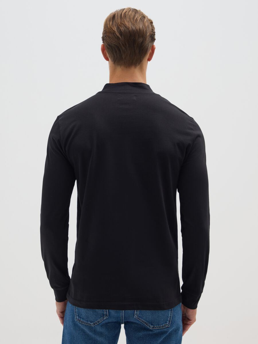 Pure cotton black regular fit sweater_2