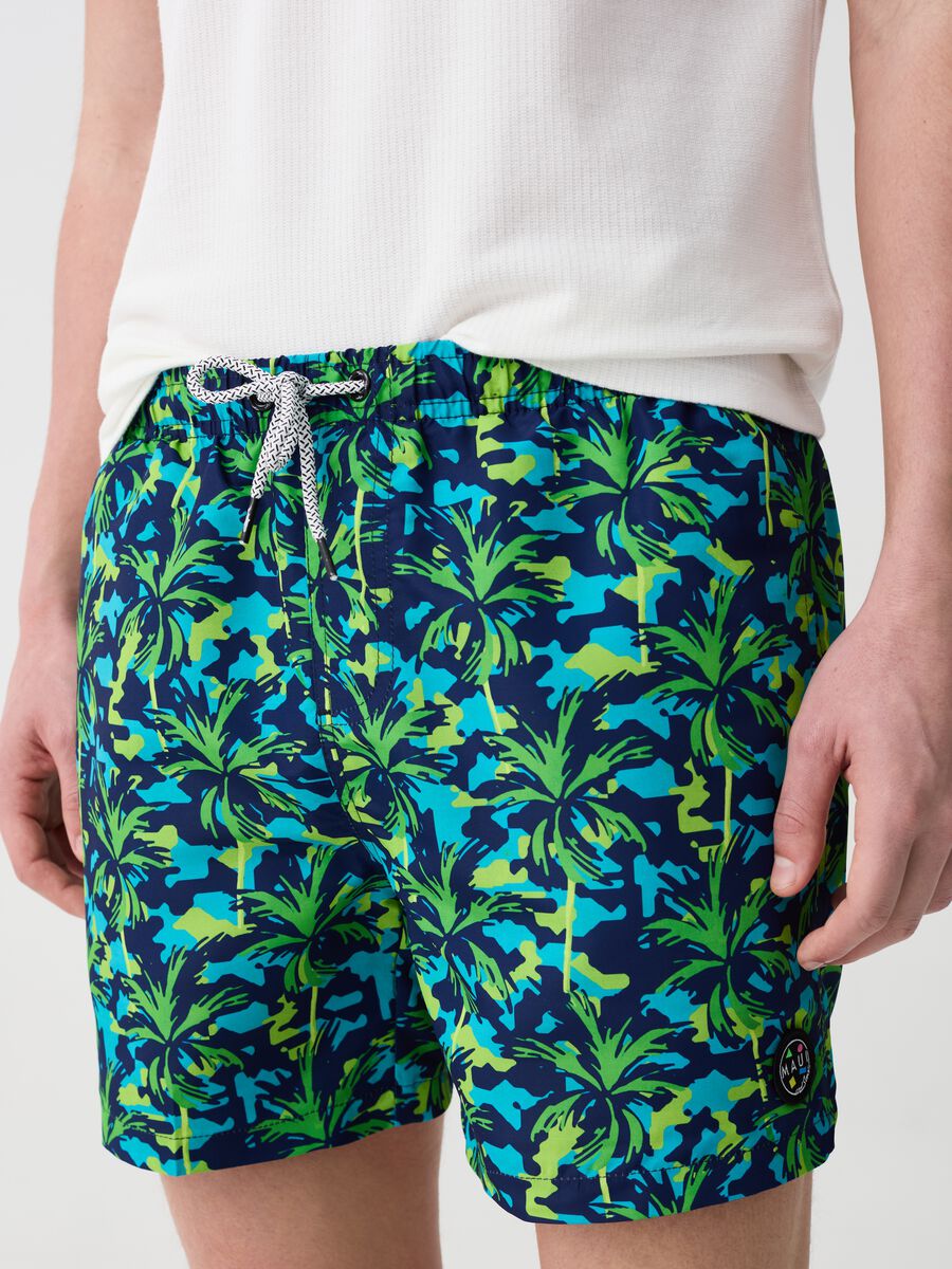 Swimming trunks with palms print_2
