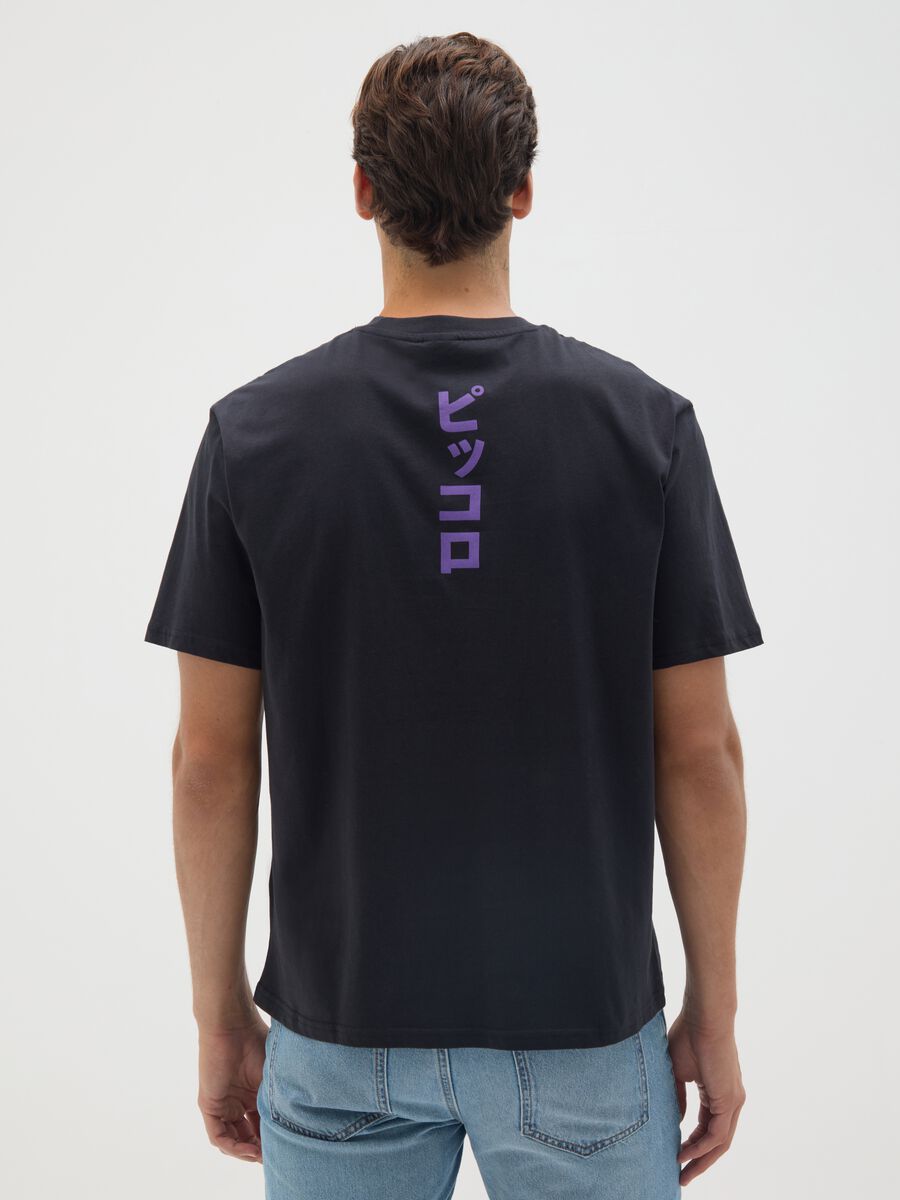 Black pure cotton regular fit t-shirt with print_2