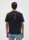 Black pure cotton regular fit t-shirt with print_2