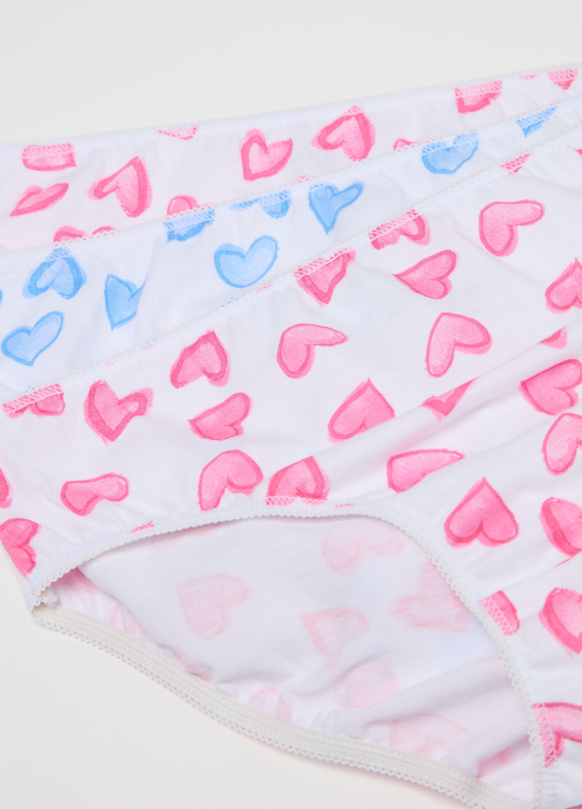 Multipack sette slip in cotone con stampa 