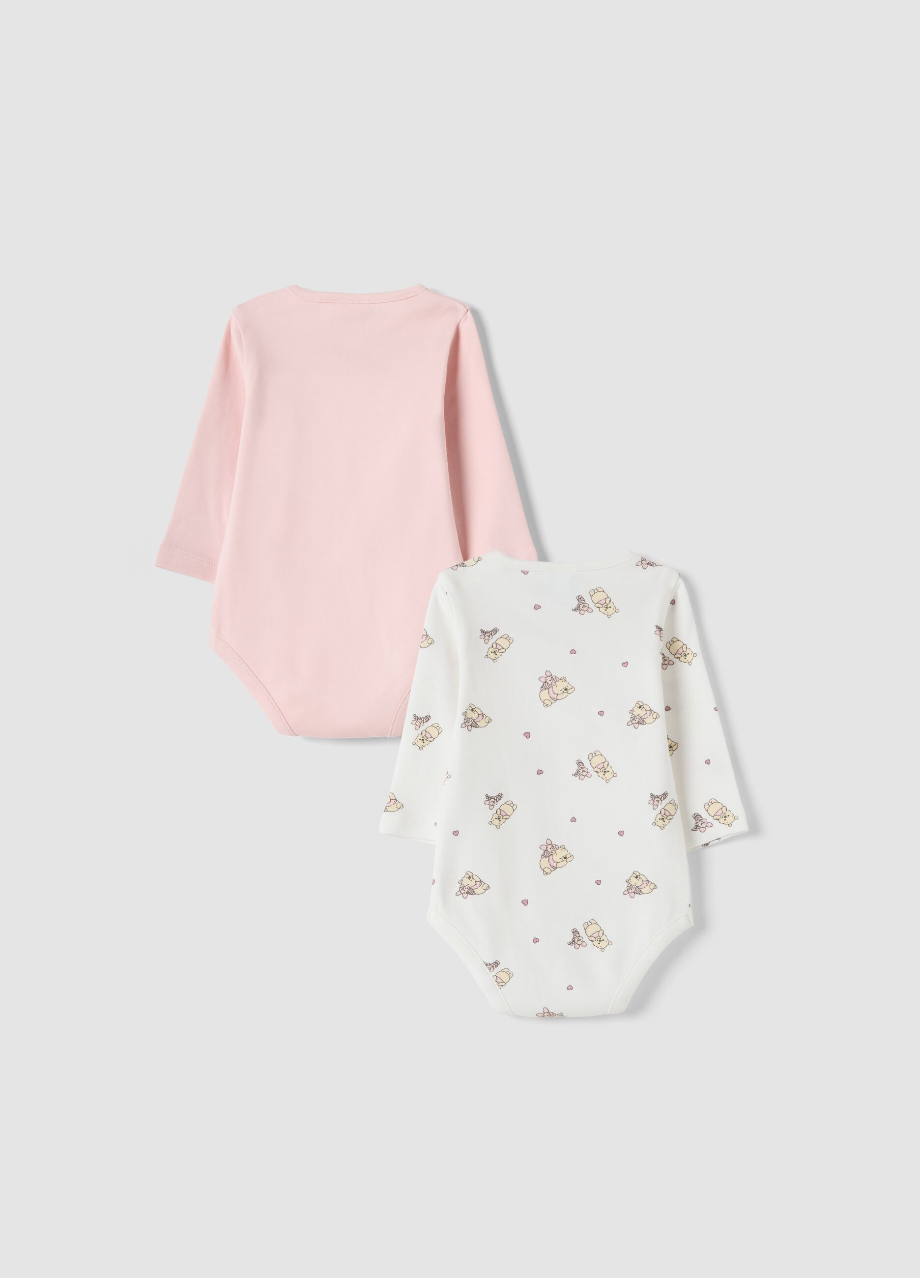 Bipack body in puro cotone organico con stampa Winnie The Pooh