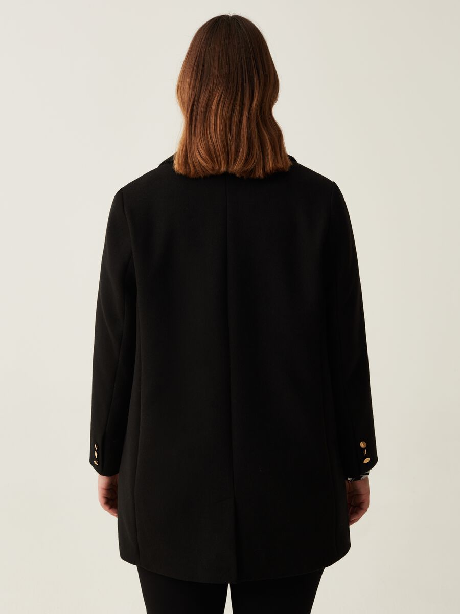 Cappotto corto con bottoni dorati Curvy_2