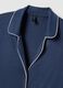 Pure blue viscose nightdress with buttons_1