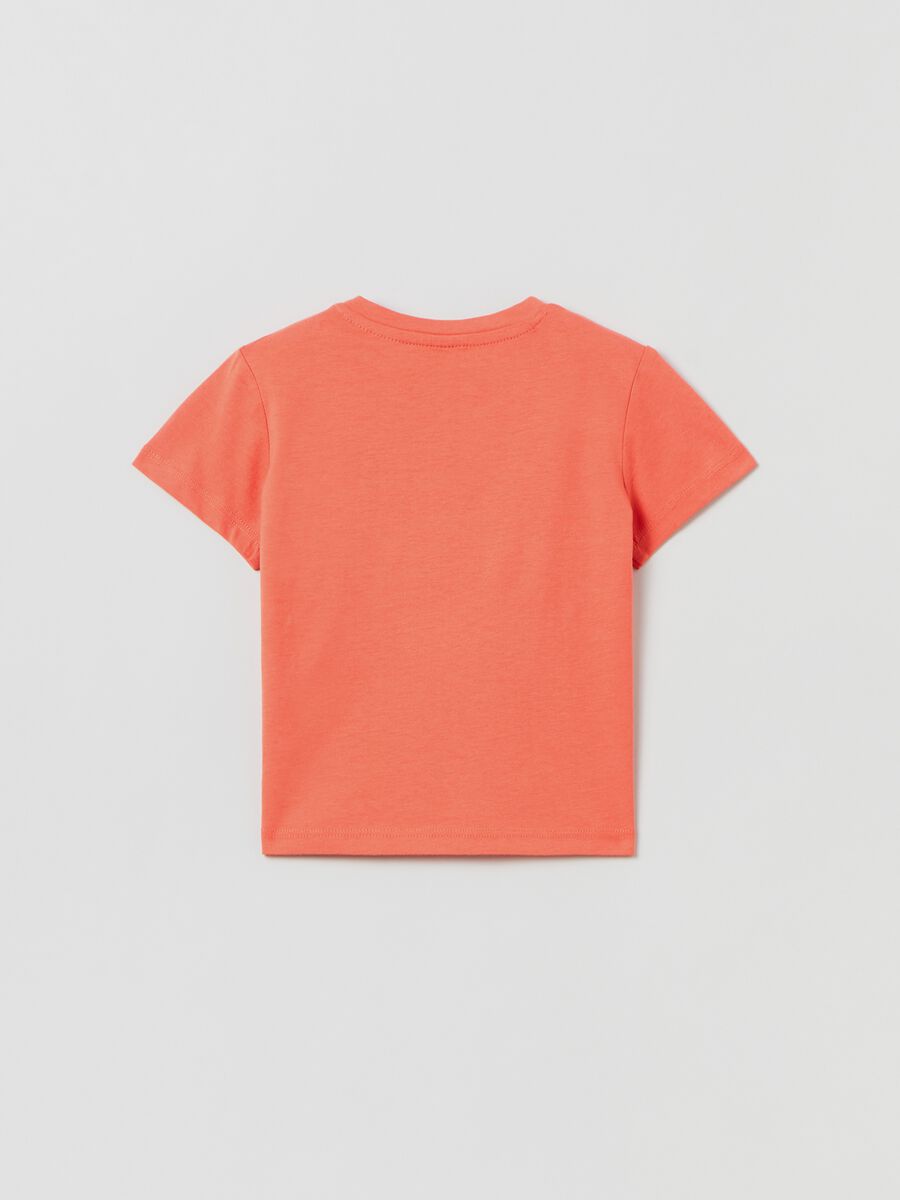 T-shirt in cotone con ricamo camaleonte_1
