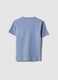 Kids' blue crew neck t-shirt in pure cotton regular fit_1