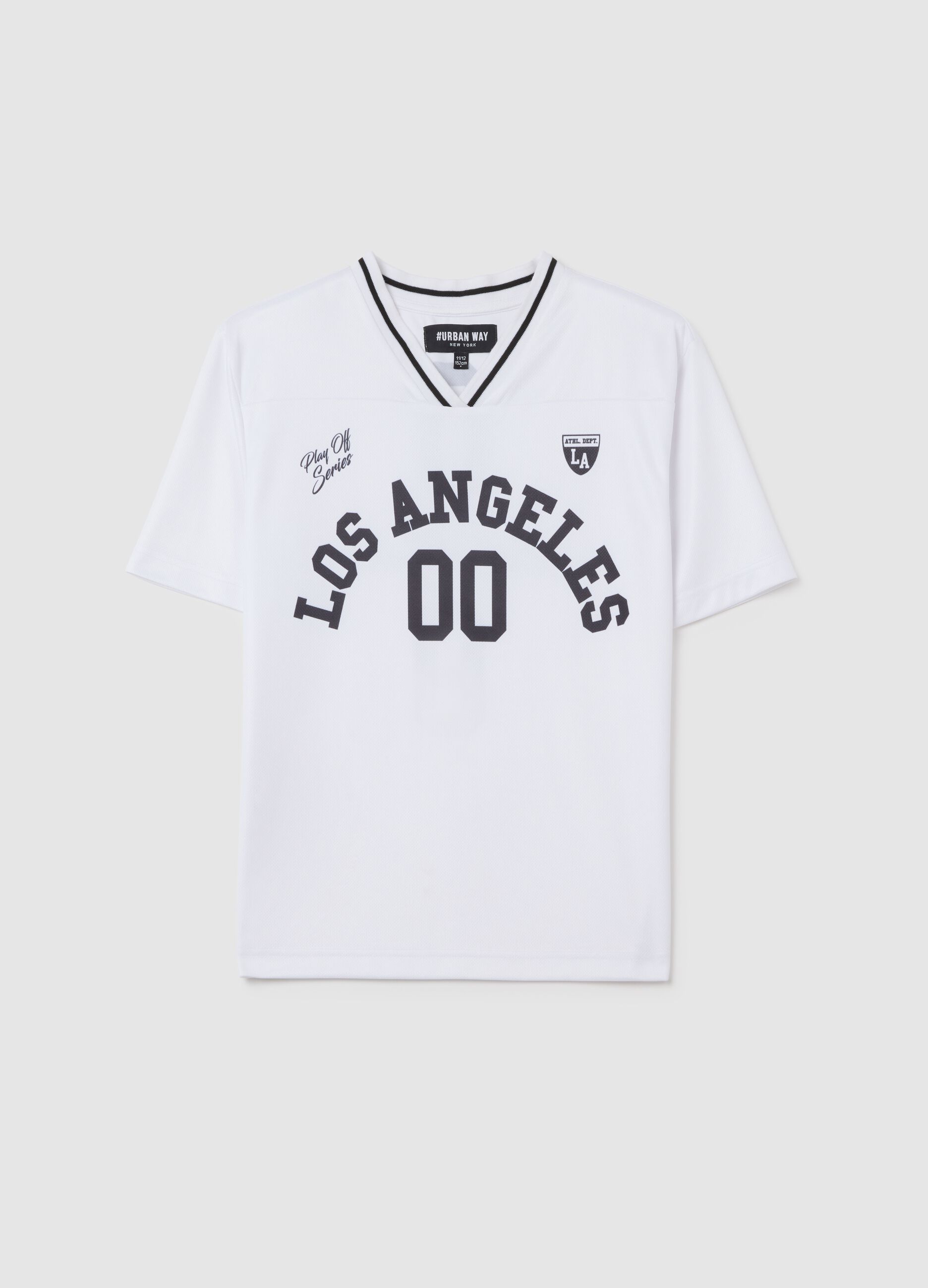 White T-shirt with Los Angeles print