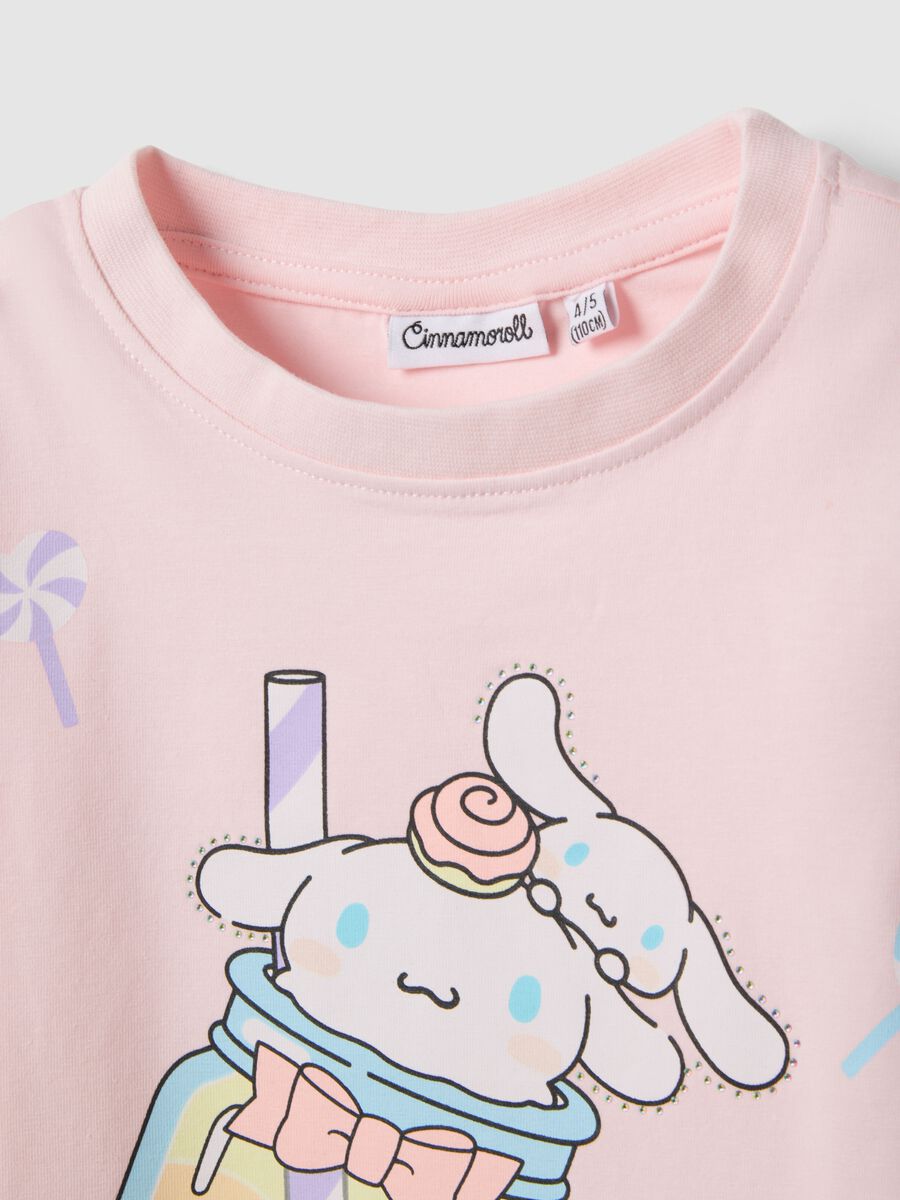 Pink Stretch Cotton Kids' T-Shirt Regular Fit with Print_2