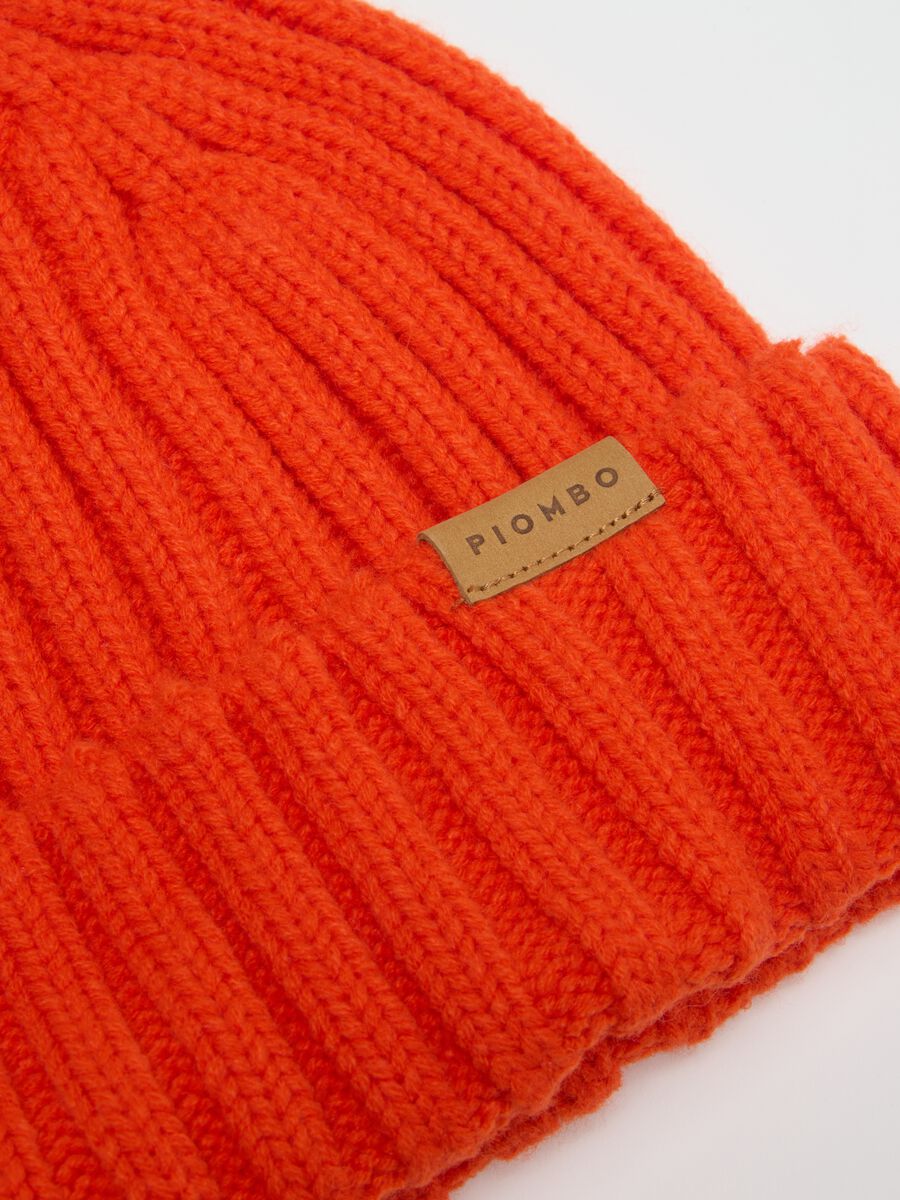 Orange Wool-Blend Hat_3