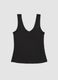 Black stretch vest top, regular fit_4