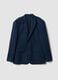 Blue pure linen slim-fit blazer_4