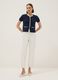 Regular fit blue cotton cardigan with buttons_1