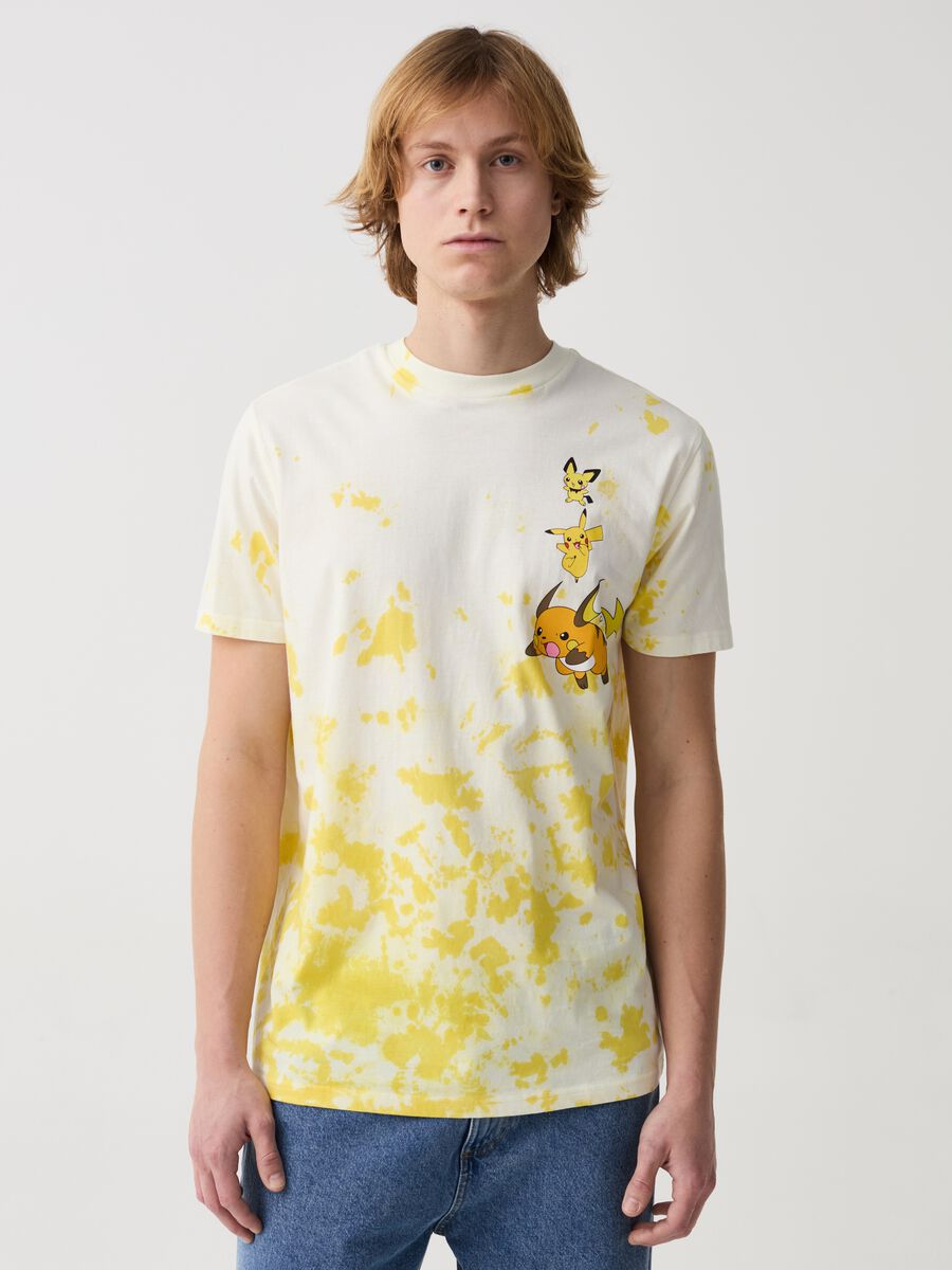 Cotton T-shirt with Pokémon print_0