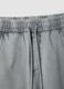 Grey cotton-blend shorts with elasticated waist_1