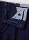 Blue stretch cotton twill chino trousers, regular tapered fit_1