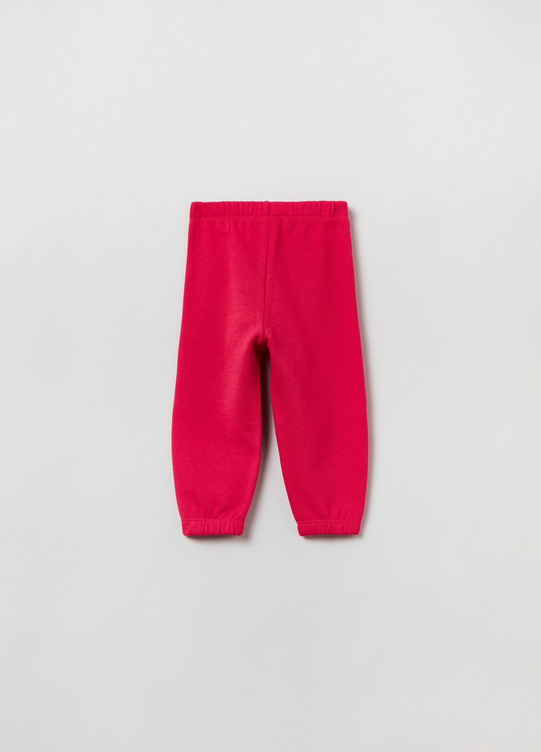 Joggers in felpa con profili elasticati_1