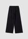 Black cotton culotte trousers_2