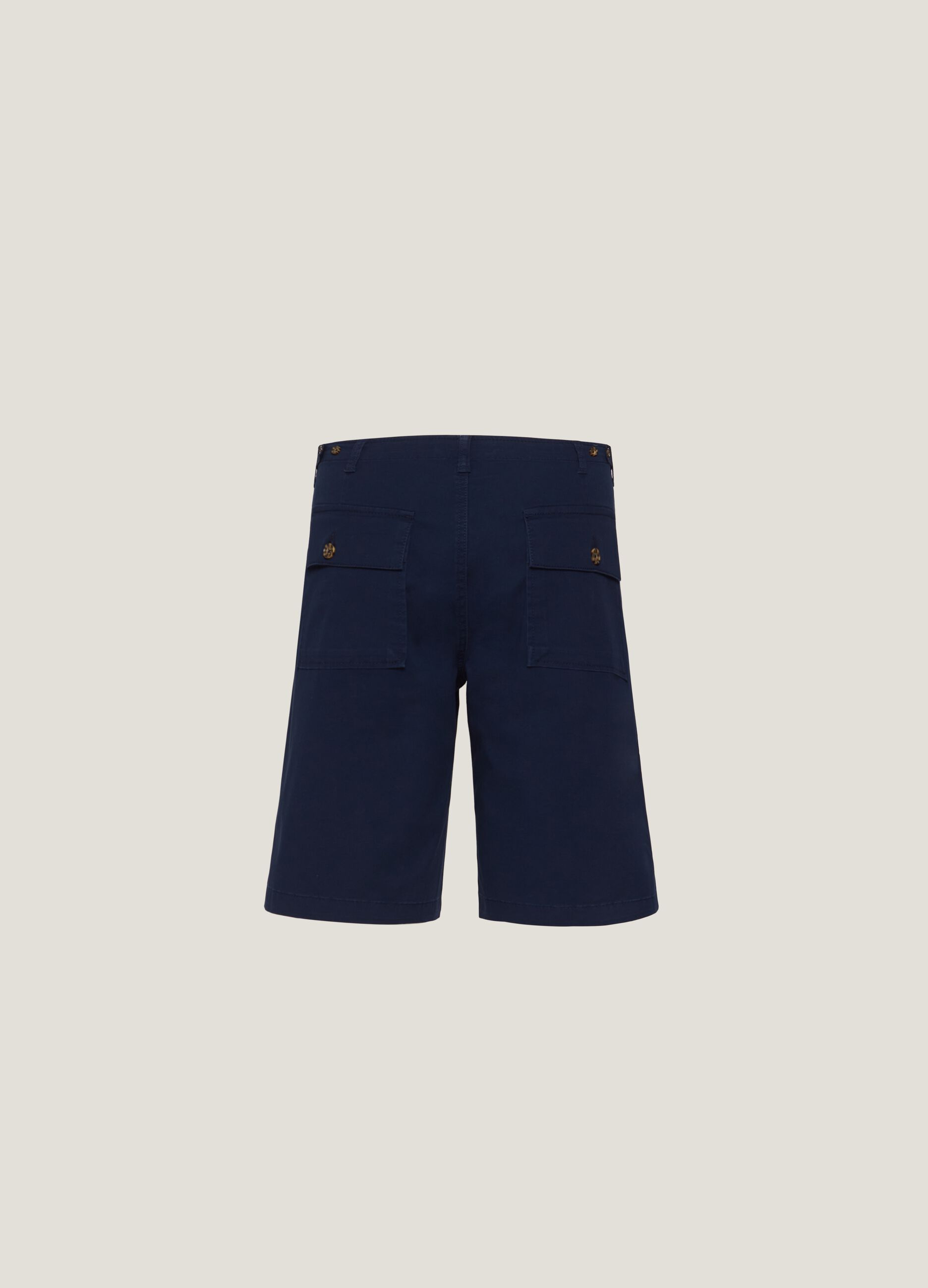 Bermuda in cotone stretch con tiranti_5