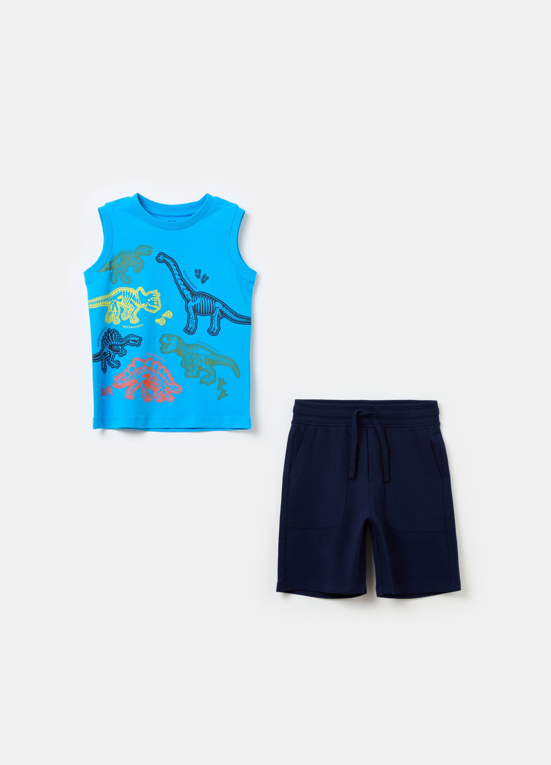 Jogging set in cotone con stampa