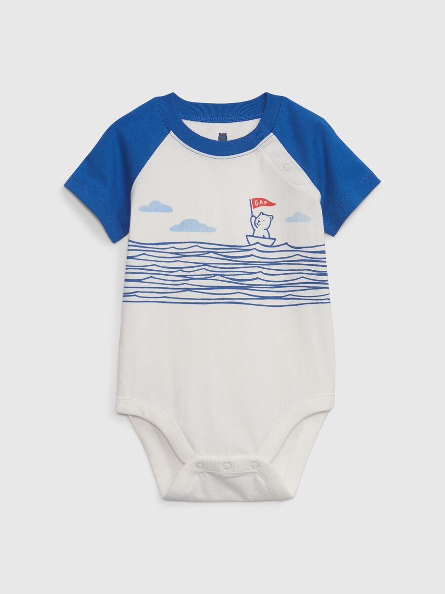 Organic cotton bodysuit with print_0