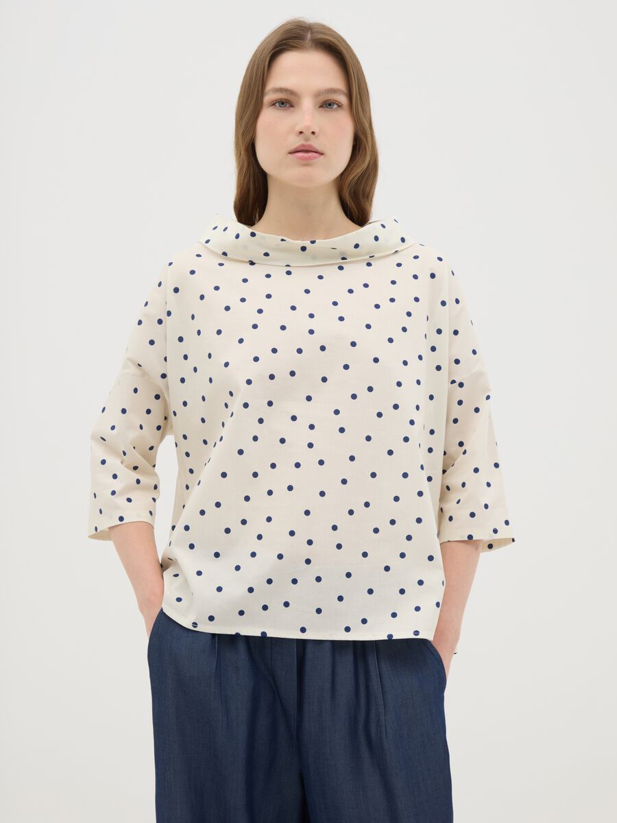 Women's Stretch Multicolour Cotton Top Regular Fit_0