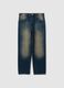 Blue Cotton Baggy Jeans_4