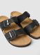 Black double-strap sliders with buckles_1