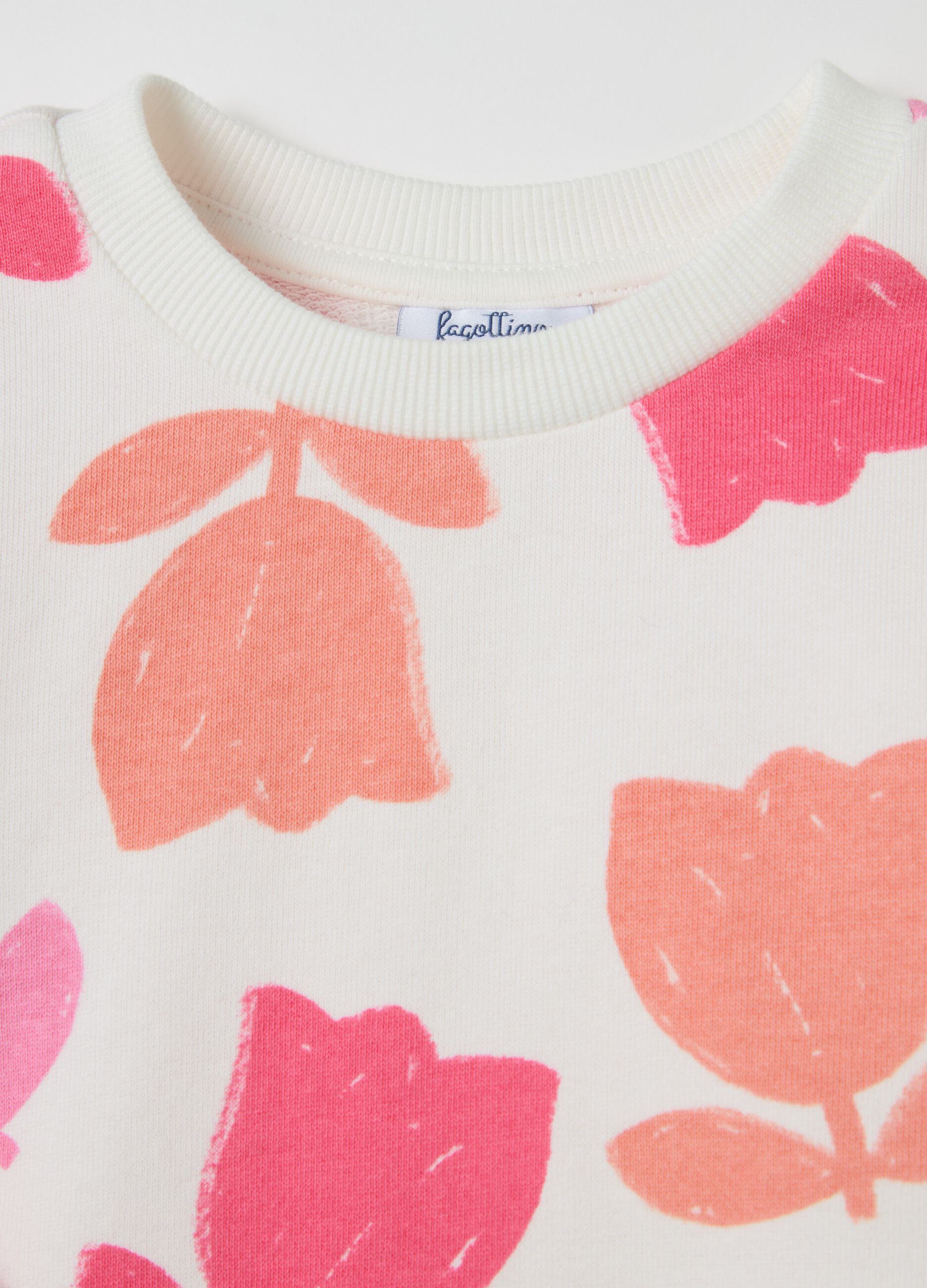 French terry sweatshirt with print