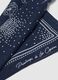 Bandana in puro cotone blu con motivi floreali_2