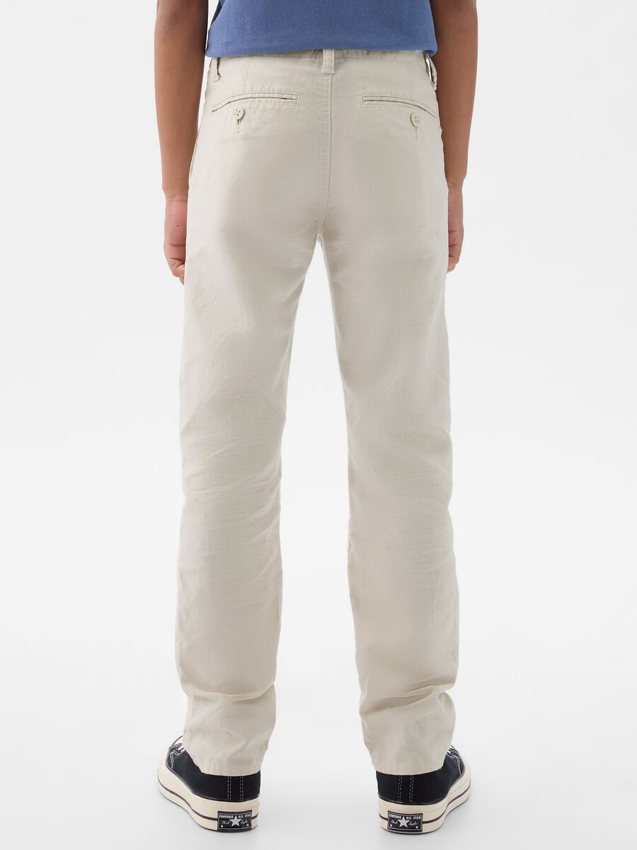 Pantalone chino in lino e cotone_2